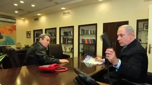 תמונות שר הביטחון אהוד ברק, יחד עם ראש הממשלה בנימין נתניהו, בלשכת רה"מ בקריה, תל אביב, אוקטובר 0012.
