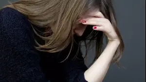 אישה בוכה