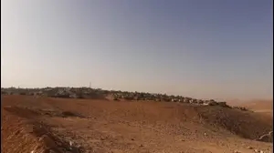 מבט מערד לכיוון הפזורה הבדואית, 8 בדצמבר 2020
