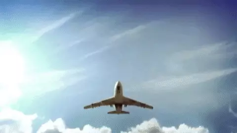 גיף של מטוס