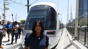 נסיעת המבחן של הרכבת הקלה בגוש דן 10 ביוני 2021