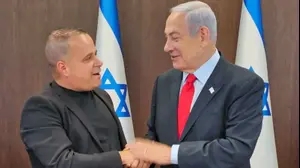 ראש הממשלה בנימין נתניהו וראש עיריית אשקלון תומר גלאם,30 ביולי 2023