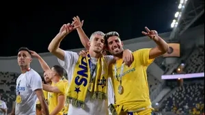 דור תורג'מן לצד יונתן כהן מכבי תל אביב
