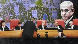 בנימין נתניהו,שופטי בגץ , חרדים מפגינים נגד גיוס