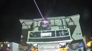 מערכת מגן אור שמפתחת רפאל ליירוט באמצעות לייזר בניסוי
