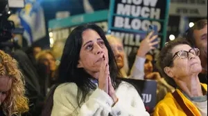 עינב צנגאוקר, הפגנה לציון יום הולדתו השני של מתן צנגאוקר בשבי, שער בגין, 18 בדצמבר 2024