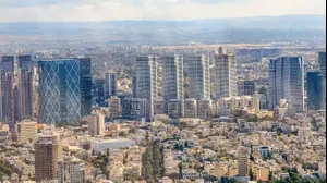 מבט מהאויר על תל אביב, 13 בדצמבר 2024