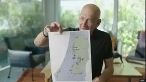 אהוד אולמרט מציג בסרט חדש את המפה שהציע לפלסטינים ב 2008