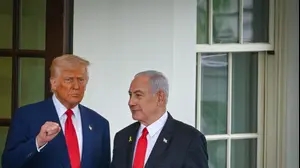 פגישת רה"מ בנימין נתניהו עם נשיא ארה"ב דונלד טראמפ, הבית הלבן, 7 באפריל 2025