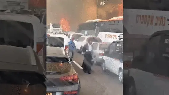 שריפות באיזור כביש 1, 23 באפריל 2025