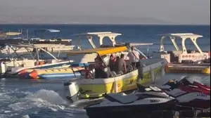 זירת אירוע ההתנגשות בין 2 סירות, אילת, 7 במאי 2025