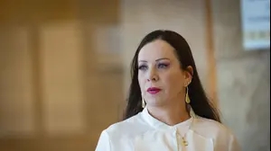 טלי גוטליב מגיעה לדיון במליאת ועדת החוץ והביטחון , הכנסת, 11 במאי 2025