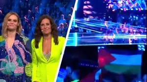דגל פלסטין בקהל חצי גמר האירוויזיון בבאזל 

13 במאי 2025