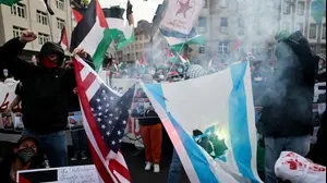 הפגנה פרו פלסטינית, באזל, שוויץ, 17 במאי 2025