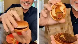 ככה נראה המבורגר של מקדונלד'ס אחרי חודשיים