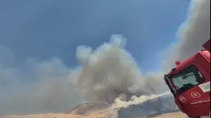 מאמצים לכיבוי שריפה במבוא חמה