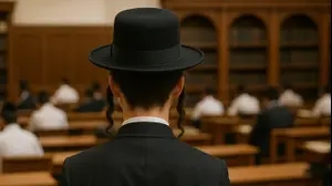 נער חרדי בבית מדרש. אילוסטרציה