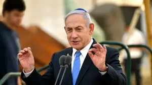 רה"מ בנימין נתניהו בטקס זיכרון לחללי אלטלנה, נחלת יצחק, 9 ביוני 2025