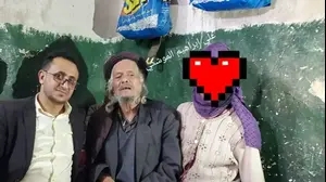 בדרה יוסף ובעלה לצד עיתונאי תימני