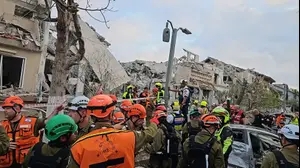 זירת נפילה, טילים ששוגרו מאיראן, ראשון לציון, 14 ביוני 2025