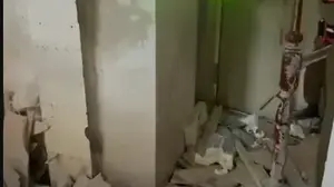 תיעוד פגיעת הטיל בראשון לציון