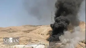 תיעוד מנזקי תקיפת מאגר הנפט בטהראן