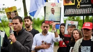 הפגנה למען השבת החטופים, ניו יורק, ארה"ב, 15 ביוני 2025