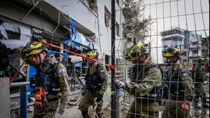 זירת נפילה טילים ששוגרו מאיראן, 16 ביוני 2025