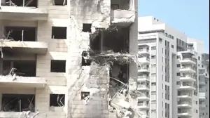 זירת נפילה טילים ששוגרו מאיראן, 16 ביוני 2025