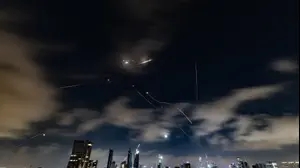 יירוט טילים ששוגרו מאיראן בשמי ת"א, 18 ביוני 2025