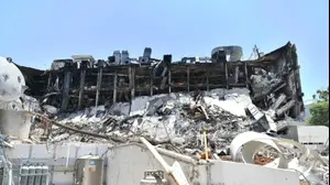 מכון ויצמן לאחר פגיעת טיל איראני