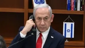ראש הממשלה בנימין נתניהו בשיחה עם נשיא ארה"ב דונלד טראמפ, 22 ביוני 2025
