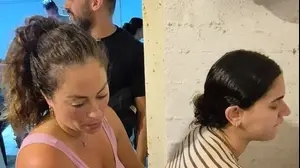ליהיא גרינר מסייעת לאישה שקיבלה צירים בזמן האזעקות