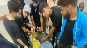 אחמד אל מסרי אחרי שעונה על ידי חמאס