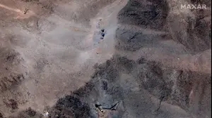 תמונת לוויין מאתר ההעשרה בפורדו, איראן 29 ביוני 2025