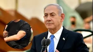 רה"מ בנימין נתניהו בטקס זיכרון לחללי אלטלנה, נחלת יצחק, 9 ביוני 2025