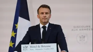 נשיא צרפת עמנואל מקרון, 13 ביולי 2025
