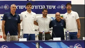 תומר גינת, דני אבדיה, מוטי דניאל, מנהל הנבחרת, אריאל בית הלחמי, מאמן נבחרת ישראל