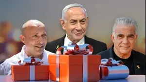 יאיר לפיד, בנימין נתניהו, נפתלי בנט