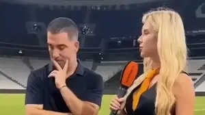 ארדה טוראן מתראיין עם אשת המדיה של שחטאר דונייצק