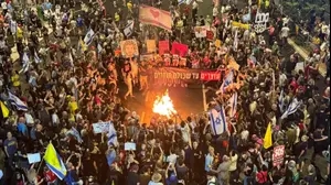 הפגנה לשחרור החטופים, שער בגין הקריה, 23 באוגוסט 2025
