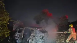 שני בני אדם נמצאו ללא רוח חיים ברכב שעלה באש ביער חורשים. 24.8.25