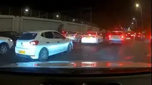 תיעוד התאונה שהתרחשה באיילון