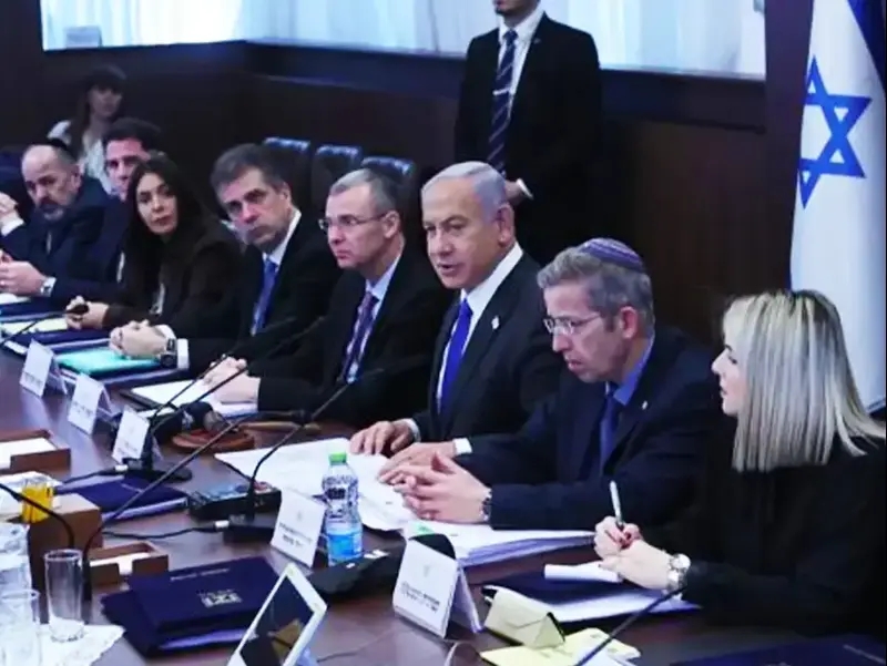 ראש הממשלה בנימין נתניהו בישיבת ממשלה, 29 בינואר 2023