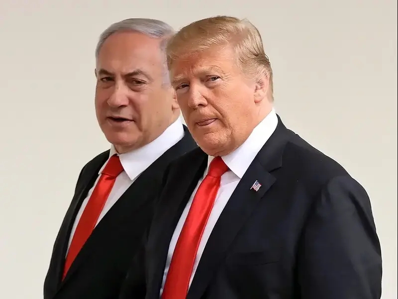 נשיא ארה"ב דונלד טראמפ וראש הממשלה בנימין נתניהו 
25 במרץ 2019