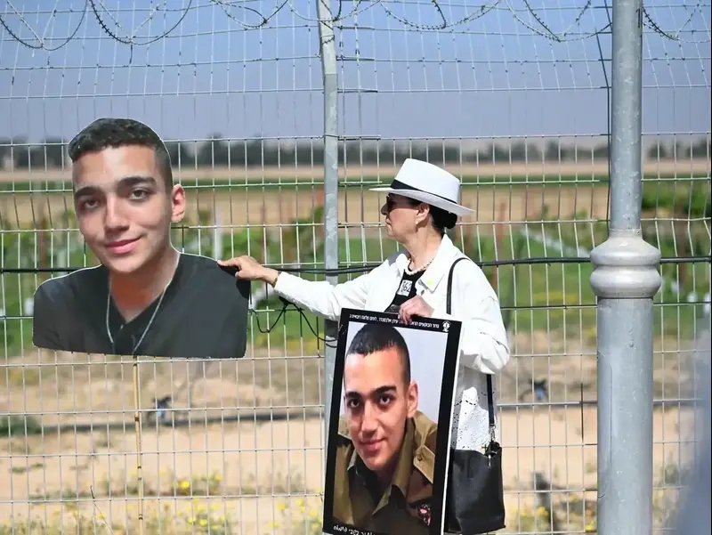 ורדה בן ברוך, משפחות חטופים, קיבוץ ניר עוז, גבול רצועת עזה, 20 באפריל 2025