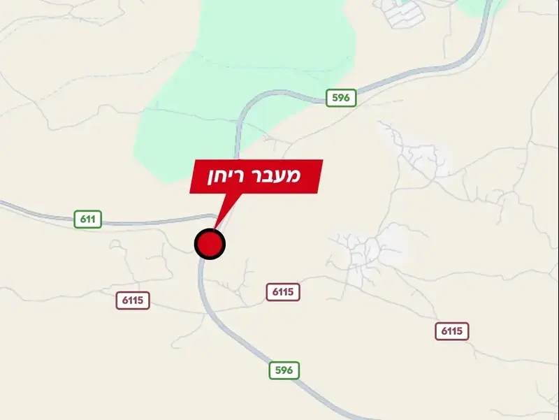 מפה מעבר ריחן