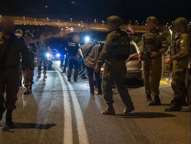 כוחות צה״ל בזירת הפיגוע בין ברוכין לפדואל, 15 במאי 2025