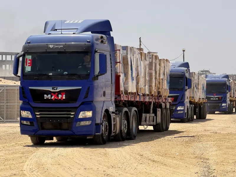 משאיות סיוע הומניטרי בעזה, 27 במאי 2025
