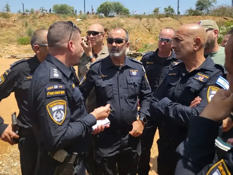 המפכ"ל דני לוי בזירת הירי בראשון לציון, 8 ביוני 2025
